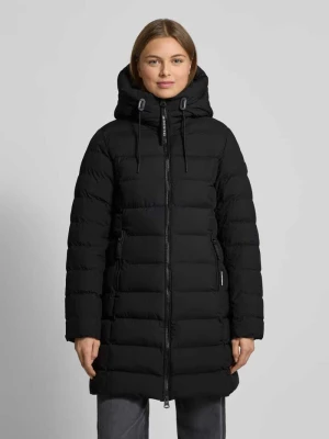 Kurtka w stylu puffer z kapturem model 'NEPTAR' khujo Czarny