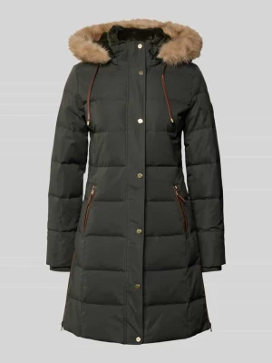 Płaszcz pikowany z kieszeniami zapinanymi na zamek błyskawiczny Lauren Ralph Lauren