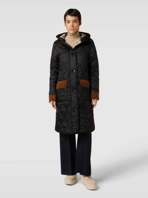 Płaszcz pikowany z obszyciem ze sztruksu model ‘MICKLEY’ Barbour