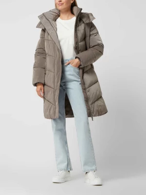 Płaszcz pikowany z odpinanym kapturem Calvin Klein Womenswear