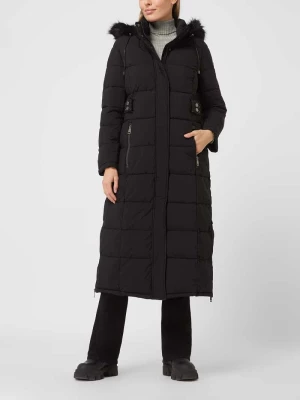 Płaszcz pikowany z odpinanym kapturem DKNY
