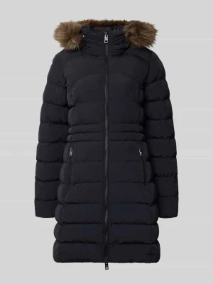 Płaszcz pikowany z zamkiem błyskawicznym dwustronnym Superdry Czarny