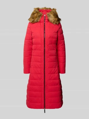 Płaszcz pikowany z zamkiem błyskawicznym dwustronnym Superdry Czerwony
