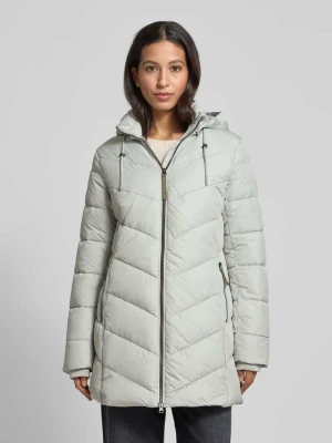 Płaszcz pikowany zapinany na zamek błyskawiczny dwustronny camel active