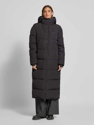 Płaszcz pikowany zapinany na zamek błyskawiczny dwustronny WITHBLACK