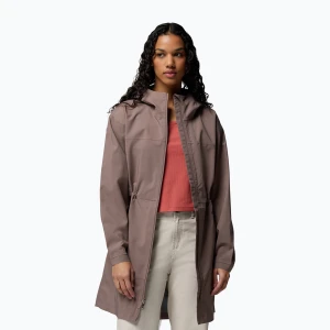 Płaszcz przeciwdeszczowy damski Columbia Weekend Adventure II Long Shell iron