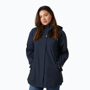 Płaszcz przeciwdeszczowy damski Helly Hansen Valentia Raincoat navy Granatowy