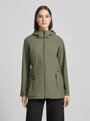 Płaszcz przeciwdeszczowy o kroju regular fit z detal z logo G.I.G.A. DX