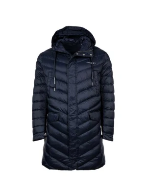 Płaszcz puchowy Armani Exchange granatowy