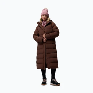 Płaszcz puchowy damski Columbia Amaze Puff Long Hooded tobacco