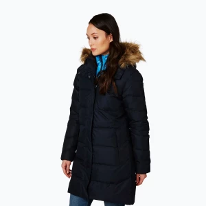 Płaszcz puchowy damski Helly Hansen Aden Down Parka navy