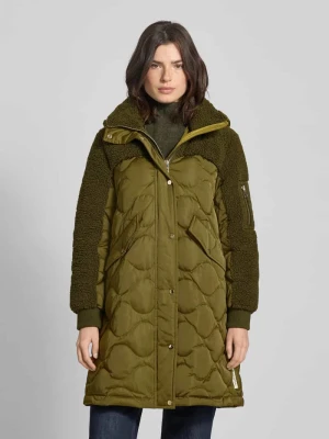 Płaszcz puchowy o kroju regular fit z obszyciem z imitacji futerka Marc O'Polo