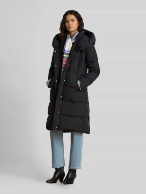 płaszcz puchowy o kroju regular fit z zamkiem błyskawicznym dwustronnym Lauren Ralph Lauren Czarny