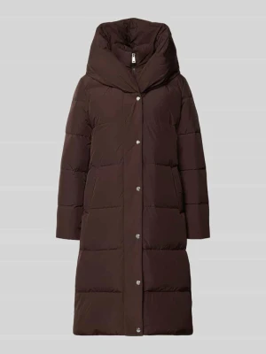 płaszcz puchowy o kroju regular fit z zamkiem błyskawicznym dwustronnym Lauren Ralph Lauren Średniobrązowy