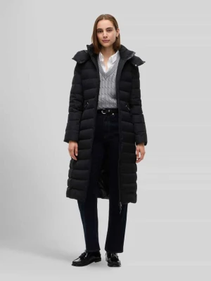 płaszcz puchowy o kroju slim fit ze ściągaczami przeciwdeszczowymi Tommy Hilfiger Czarny