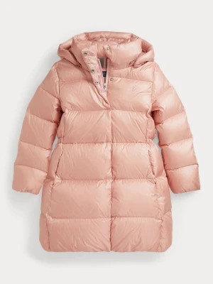 Płaszcz puchowy Polo Ralph Lauren jasnoróżowy
