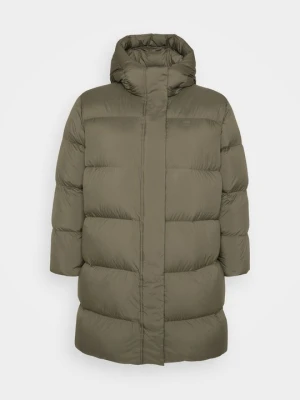 Płaszcz puchowy Tommy Hilfiger oliwkowy