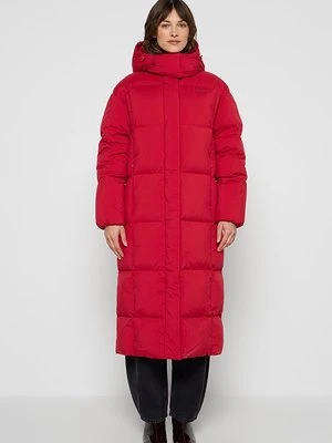 Płaszcz puchowy Tommy Jeans bordowy