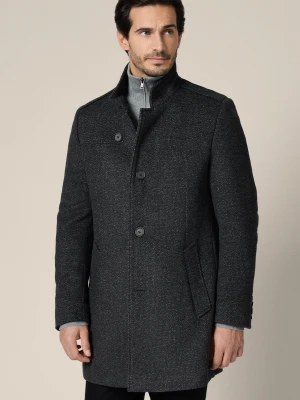 Płaszcz Szary z Wełną Tilburg Lancerto