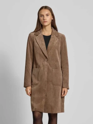 Płaszcz sztruksowy o kroju regular fit z kołnierzem z połami model ‘ASTRID’ Only