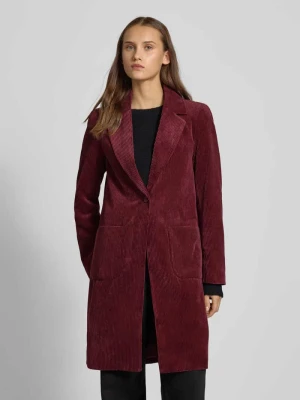 Płaszcz sztruksowy o kroju regular fit z kołnierzem z połami model ‘ASTRID’ Only