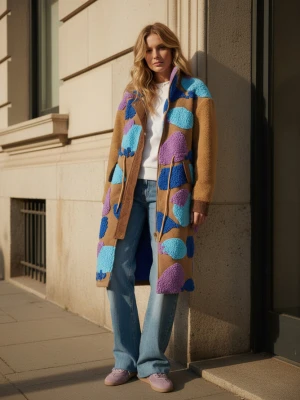 Płaszcz Teddy Berry Bloom XS