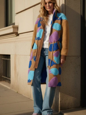 Płaszcz Teddy Berry Bloom XS