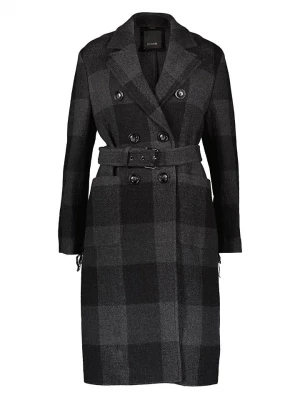 Pinko Wełniany płaszcz w kolorze czarnym rozmiar: 40