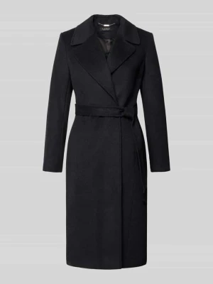 płaszcz w kroju regular fit z mieszanka wełny z domieszka wełny i kaszmiru Lauren Ralph Lauren Czarny