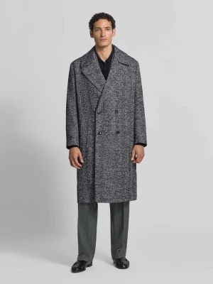 płaszcz w kroju regular fit z mieszanki bawełny model 'Milas2641' Hugo Średnioszary melanż