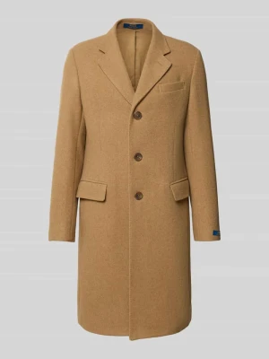 płaszcz w kroju regular fit z mieszanki wełny Polo Ralph Lauren Camel