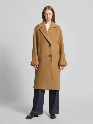 Płaszcz wełniany o kroju loose fit z kołnierzem z połami Fuchs Schmitt