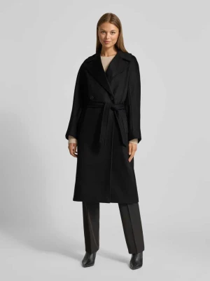 Płaszcz wełniany o kroju regular fit z czystej żywej wełny model ‘RESINA’ Weekend Max Mara