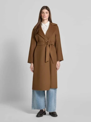 Płaszcz wełniany o kroju regular fit z domieszką kaszmiru model ‘CLES’ Max Mara Studio