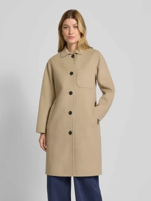 Płaszcz wełniany o kroju regular fit z jednorzędową listwą guzikową model ‘ZENONE’ Weekend Max Mara