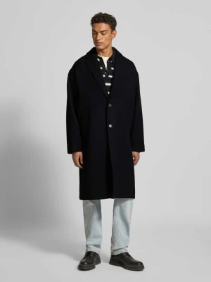 Płaszcz wełniany o kroju regular fit z kołnierzem z połami model ‘MILO’ Selected Homme