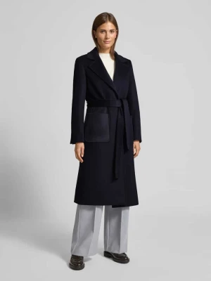Płaszcz wełniany o kroju regular fit z kołnierzem z połami model ‘RUNAWAY’ MAX&Co.
