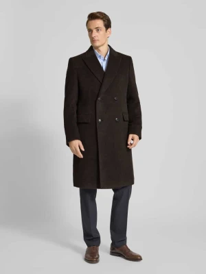 Płaszcz wełniany o kroju regular fit z mieszanki wełny z alpaki model ‘HYDE-DB-PEAK-254’ Boss