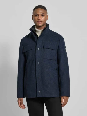 Płaszcz wełniany o kroju regular fit z mieszanki wełny z odpinanym kołnierzem wewnętrznym Tom Tailor