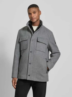 Płaszcz wełniany o kroju regular fit z mieszanki wełny z odpinanym kołnierzem wewnętrznym Tom Tailor