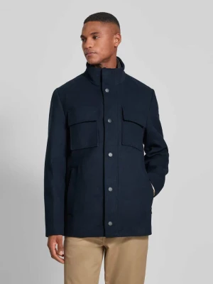 Płaszcz wełniany o kroju regular fit z mieszanki wełny z odpinanym kołnierzem wewnętrznym Tom Tailor