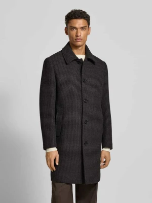 Płaszcz wełniany o kroju regular fit z wykładanym kołnierzem model ‘ARCHIVE’ Selected Homme