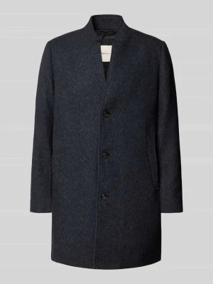 Płaszcz wełniany o kroju regular fit ze wzorem na całej powierzchni Tom Tailor Denim