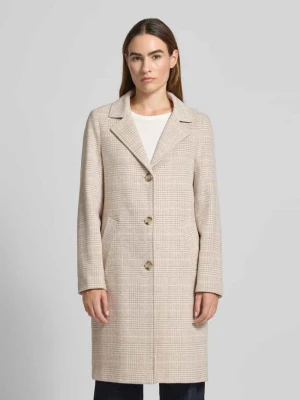 Płaszcz wełniany o kroju regular fit ze wzorem w kratę s.Oliver RED LABEL