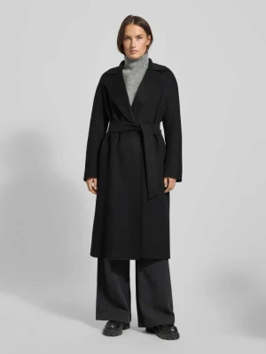 Płaszcz wełniany o kroju relaxed fit z domieszką jedwabiu i kaszmiru model ‘MSTCLES’ Max Mara Studio