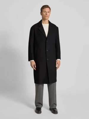 Płaszcz wełniany o kroju relaxed fit z kołnierzem z połami model ‘MILOS’ Selected Homme
