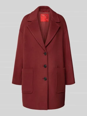 Płaszcz wełniany o kroju relaxed fit z kołnierzem z połami model ‘TAROCCO’ MAX&Co.
