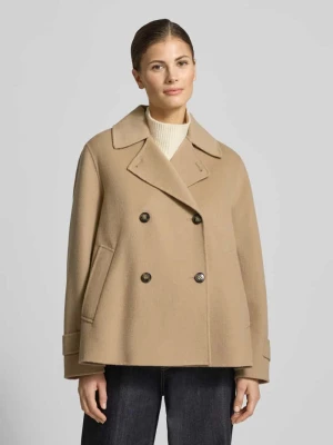 Płaszcz wełniany o luźnym kroju z mieszanki żywej wełny model ‘FANTINO’ Weekend Max Mara