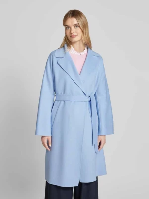 Płaszcz wełniany z paskiem w talii model ‘CIVADA’ Weekend Max Mara