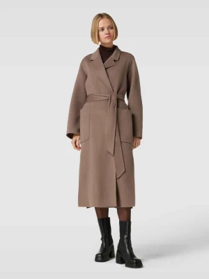 Płaszcz wełniany z wiązanym paskiem model ‘CELIA’ Ivy Oak